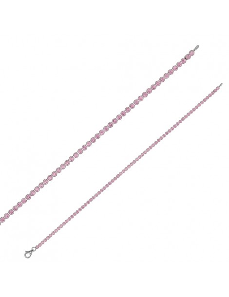 Armbänder Rhodium Silber und Oxide ∅ 2,10 mm, 19 cm - 6 Farben erhältlich