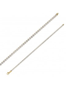 Bracelets rhinestones white silver - ∅ 2.75 mm - Length 19 cm 31840619 Laval 1878 62,00 €