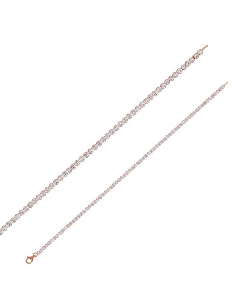 Bracelets rivières en argent doré rose ∅ 2,10 mm, L 18 cm, 4 couleurs 31841718 Laval 1878 58,50 €