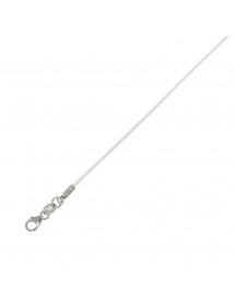 bracelet for children in cotton with rhodium plated silver clasp - White 3171058 Suzette et Benjamin 23,00 €