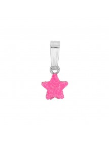 Anhänger pink glitter star Rhodiumsilber 31610456 Suzette et Benjamin 16,00 €