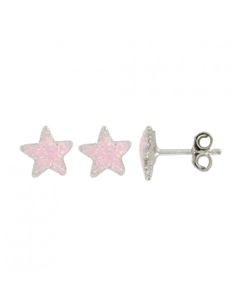 Orecchini in argento rodiato placcato oro rosa con paillettes 3131326 Suzette et Benjamin 32,00 €