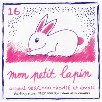 Earrings rabbit ears jumper rhodium silver 3131785 Suzette et Benjamin 28,00 €