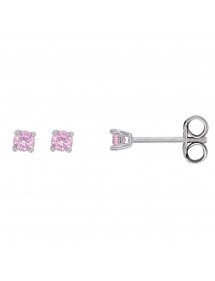 Earrings 4 claws on rhodium silver and tinted oxide 3130727 Laval 1878 20,00 €