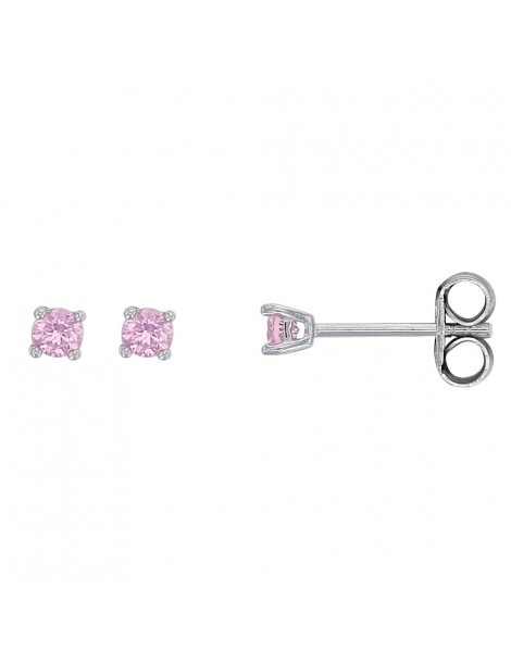 Earrings 4 claws on rhodium silver and tinted oxide 3130727 Laval 1878 20,00 €