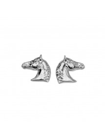 Boucles d'oreilles forme tête de cheval en argent rhodié 3130689 Laval 1878 24,00 €