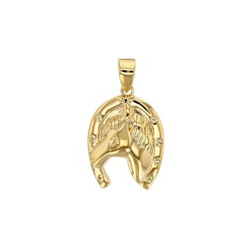 Pendentif fer avec tête de cheval plaqué or 3260161 Laval 1878 27,00 €