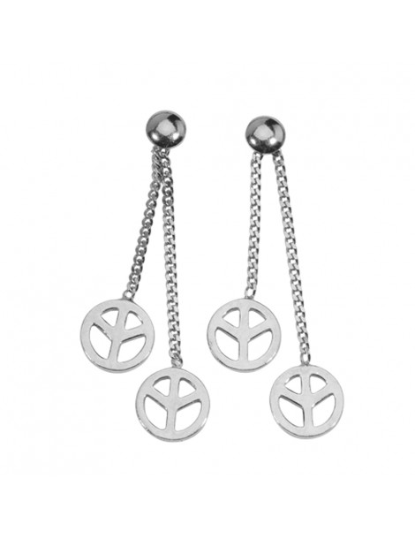 Pendants motif "Peace and Love" en argent rhodié 3130707 Laval 1878 23,50 €