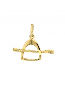 Pendentif étrier et cravache en plaqué or 3260058 Laval 1878 22,00 €