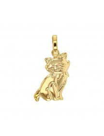 Pendentif chat assis en plaqué or 3260098 Laval 1878 22,00 €