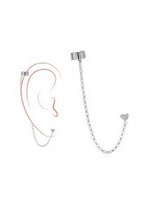 Orecchini a catena con cuore in argento rodiato 3131636 Laval 1878 26,00 €