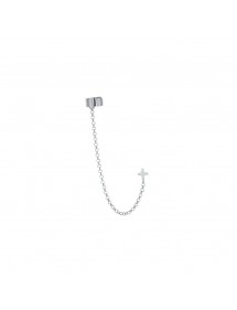 Orecchini a catena con croce in argento rodiato 3131632 Laval 1878 24,00 €