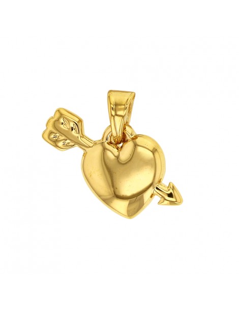 Pendentif cœur plein avec flèche en plaqué or 3260169 Laval 1878 25,00 €