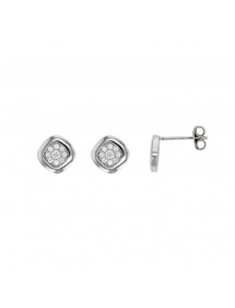 Orecchini chip ossidi di zirconio in argento rodiato 3131183 Laval 1878 32,90 €