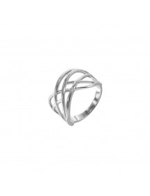 Bague motif croisé en argent rhodié 3111390 Laval 1878 58,00 €