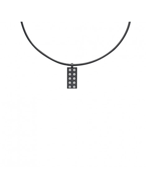 Kuh Lederband Halskette mit einem Stahlanhänger 317102 One Man Show 69,90 €