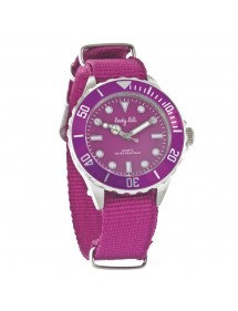 Montre élégance Lady Lili boitier en acier, bracelet tissus mauve 752672MA Lady Lili 39,90 €