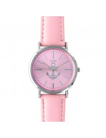 Lutetia pink dial watch with anchor and leather strap 750109RO Lutetia 38,00 €