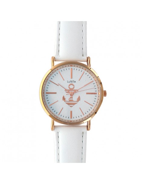 Lutetia watch white pink dial and leather strap 750110B Lutetia 38,00 €