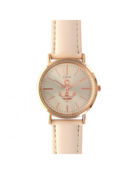 Lutetia watch beige pink dial and leather strap 750110BE Lutetia 38,00 €