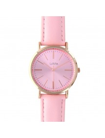 Lutetia watch with pink gold metal case and pink leather strap 750108RO Lutetia 35,00 €