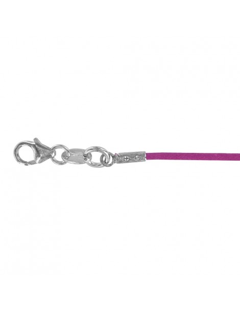 Bracciale in cotone per bambini con fermaglio in argento rodiato - Viola 3170989 Suzette et Benjamin 23,00 €