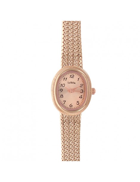 Lutetia watch, rose gold metal and braided style bracelet 750130DR Lutetia 69,90 €