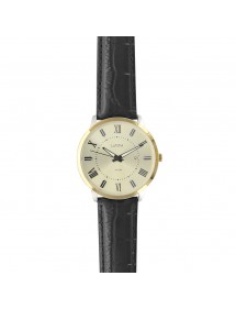 Lutetia men's watch, Roman numerals, gold case, waterproof 50 m 750151DCH Lutetia 99,90 €