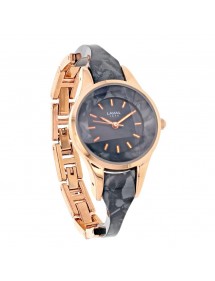 LAVAL Uhr, Gehäuse und Armband Metall schwarz Acetat und Rotgold 753294NR Laval 1878 39,90 €