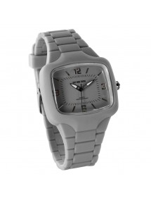 Reloj One Man Show, rectángulo, pulsera de silicona gris. 752640G One Man Show 18,90 €