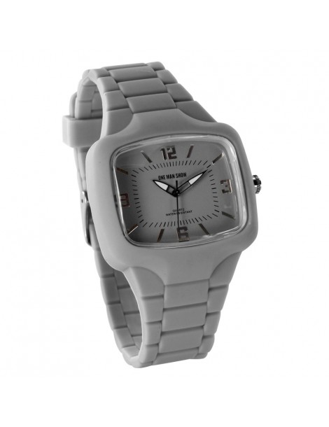 Orologio One Man Show, rettangolo, cinturino in silicone grigio 752640G One Man Show 18,90 €