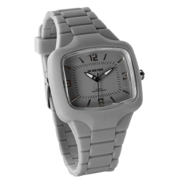 One Man Show watch, rectangle, gray silicone bracelet 752640G One Man Show 18,90 €