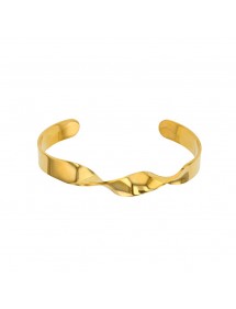 Bracelet rigide spirale en acier doré 318090 One Man Show 26,90 €