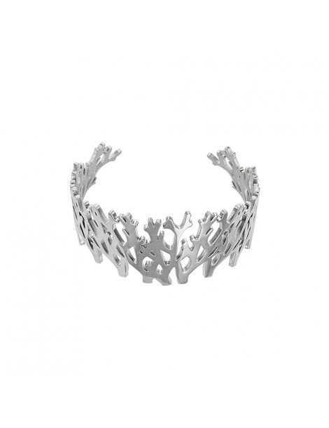 Bracelet manchette inspiration ramure en acier 318022 One Man Show 42,00 €