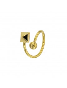 Spiral Ring und Kugel gelben Stahl square 311545D One Man Show 24,00 €