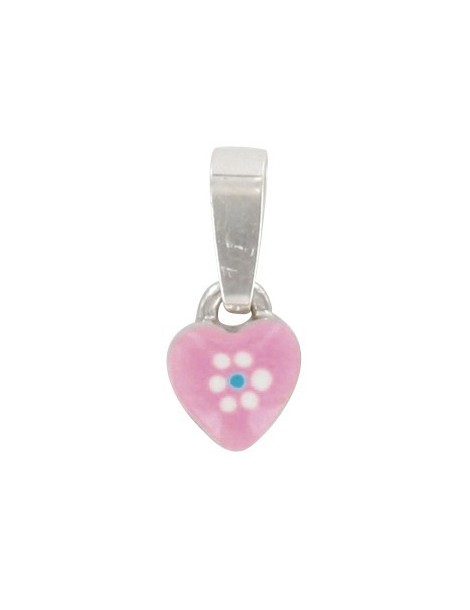 Ciondolo cuore rosa per ragazza in argento rodiato 3161078 Suzette et Benjamin 18,00 €