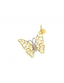 Pendentif papillon ajouré en or et oxydes de zirconium 396181 Laval 1878 110,00 €