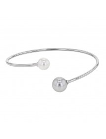 Flexible bracelet steel and crystals with 1 ball at each end 318364 One Man Show 29,90 €