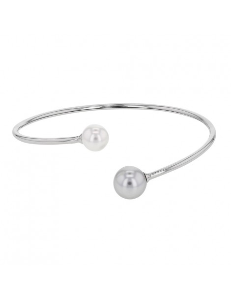 Flexible bracelet steel and crystals with 1 ball at each end 318364 One Man Show 29,90 €