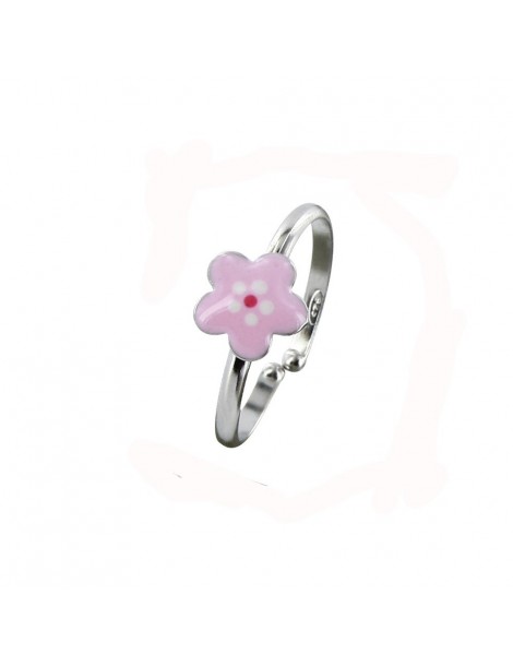 Bague en forme de fleur pour enfant en argent rhodié - Rose 3111251 Suzette et Benjamin 26,00 €