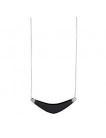 Collier en acier forme courbé en émail noir 317038 One Man Show 36,00 €