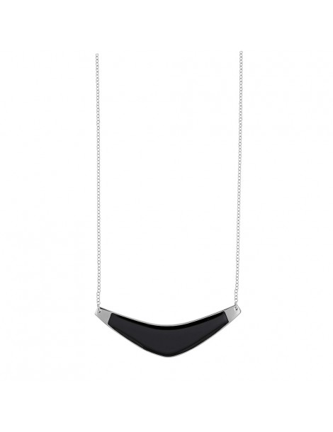 Collana in acciaio con forma curva in smalto nero 317038 One Man Show 36,00 €