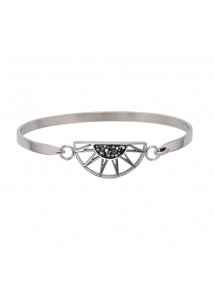 Armband halb Sonne Stahl mit grauen Kristallen verziert 318019 One Man Show 39,90 €