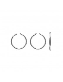 Hoop earrings in steel - ø 4,5 cm and 6 mm wire 3131572 One Man Show 29,90 €