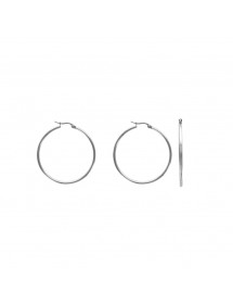 Orecchini creoli in filo di acciaio 2 mm, diametro 4 cm 3131569 One Man Show 15,00 €