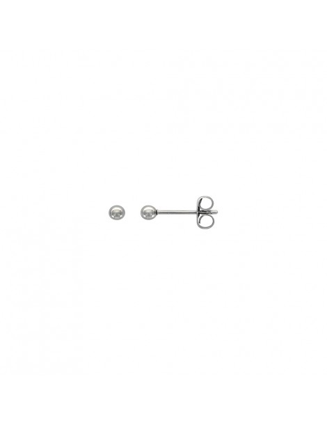 Boucles d'oreilles puces "Boule" en acier - 3 mm 3131580 One Man Show 10,90 €