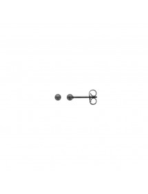 Boucles d'oreilles puces "Boule" en acier noir - 3 mm 3131580N One Man Show 10,90 €