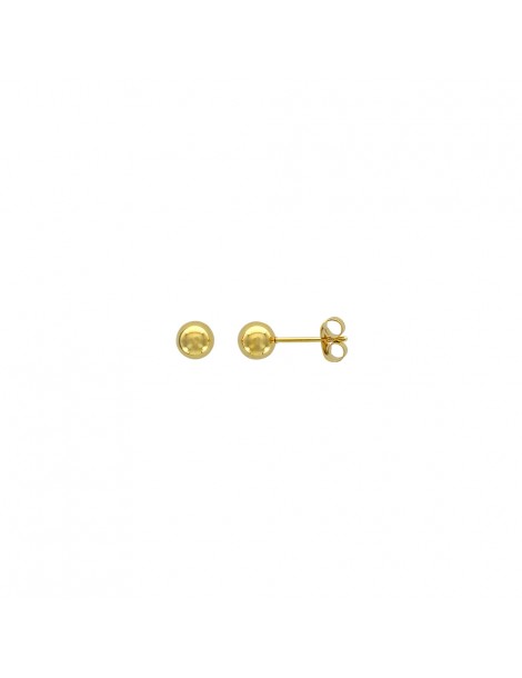 Boucles d'oreilles puces "Boule" en acier doré - 6 mm 3131582D One Man Show 14,00 €