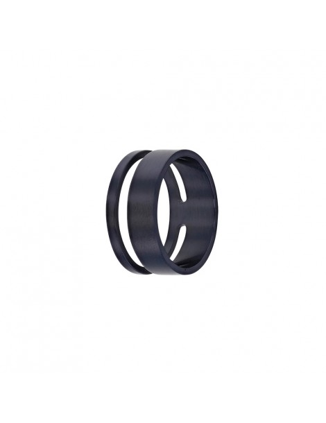 Bague ronde ajourée en acier bleu foncé 29,90 € 29,90 €