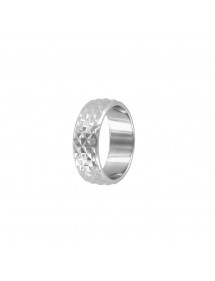 Bague acier brillant inoxydable ciselé 311417 One Man Show 25,90 €